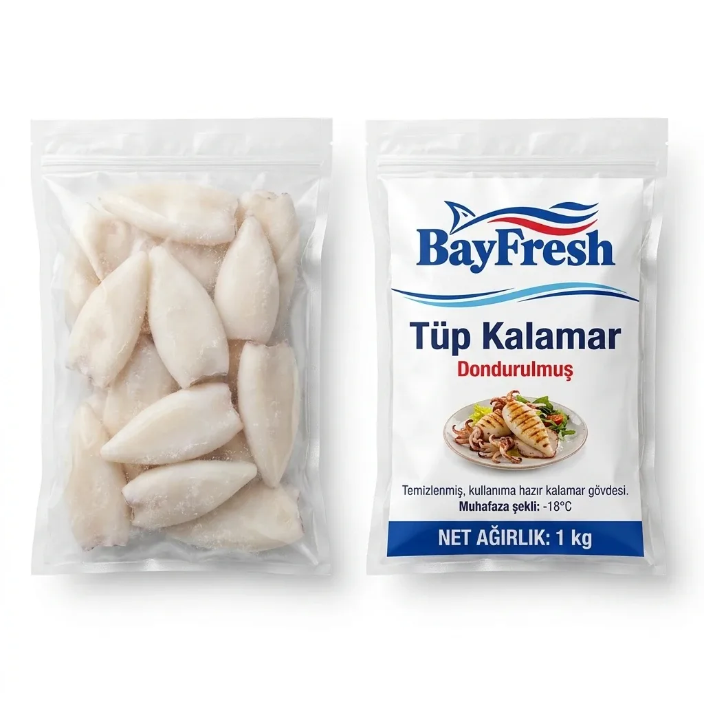 Tüp Kalamar 1 Kg (Dondurulmuş)