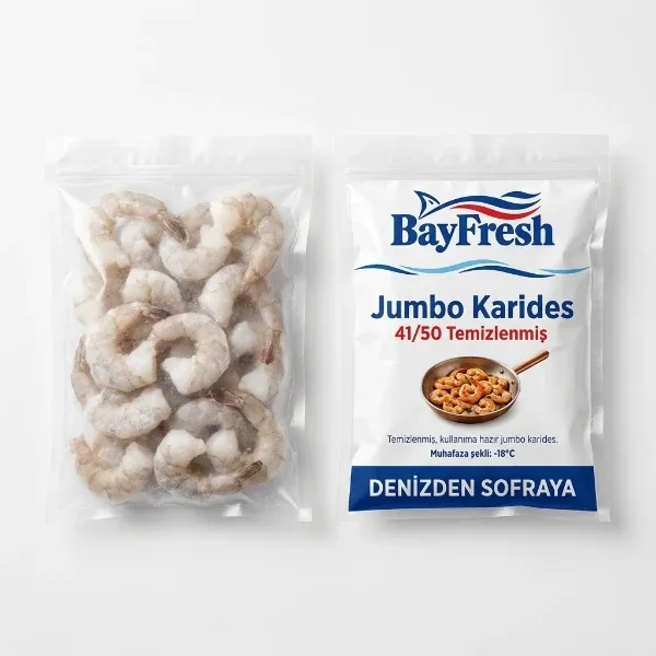 Jumbo Karides 41/50 Temizlenmiş