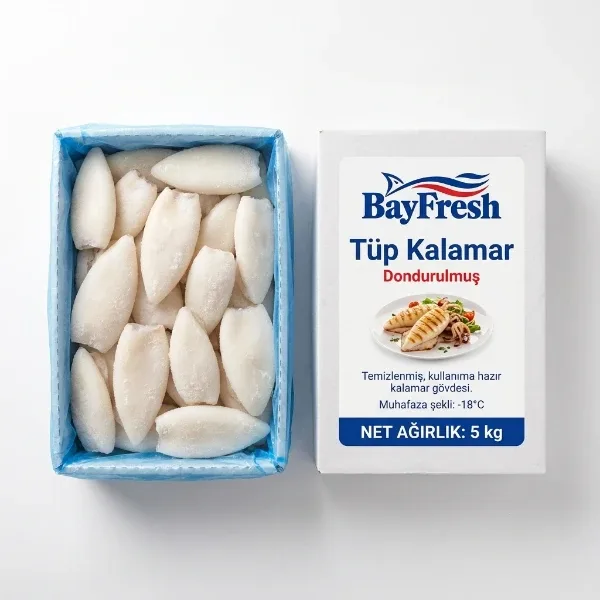 Tüp Kalamar 5 Kg Kasa (Dondurulmuş)