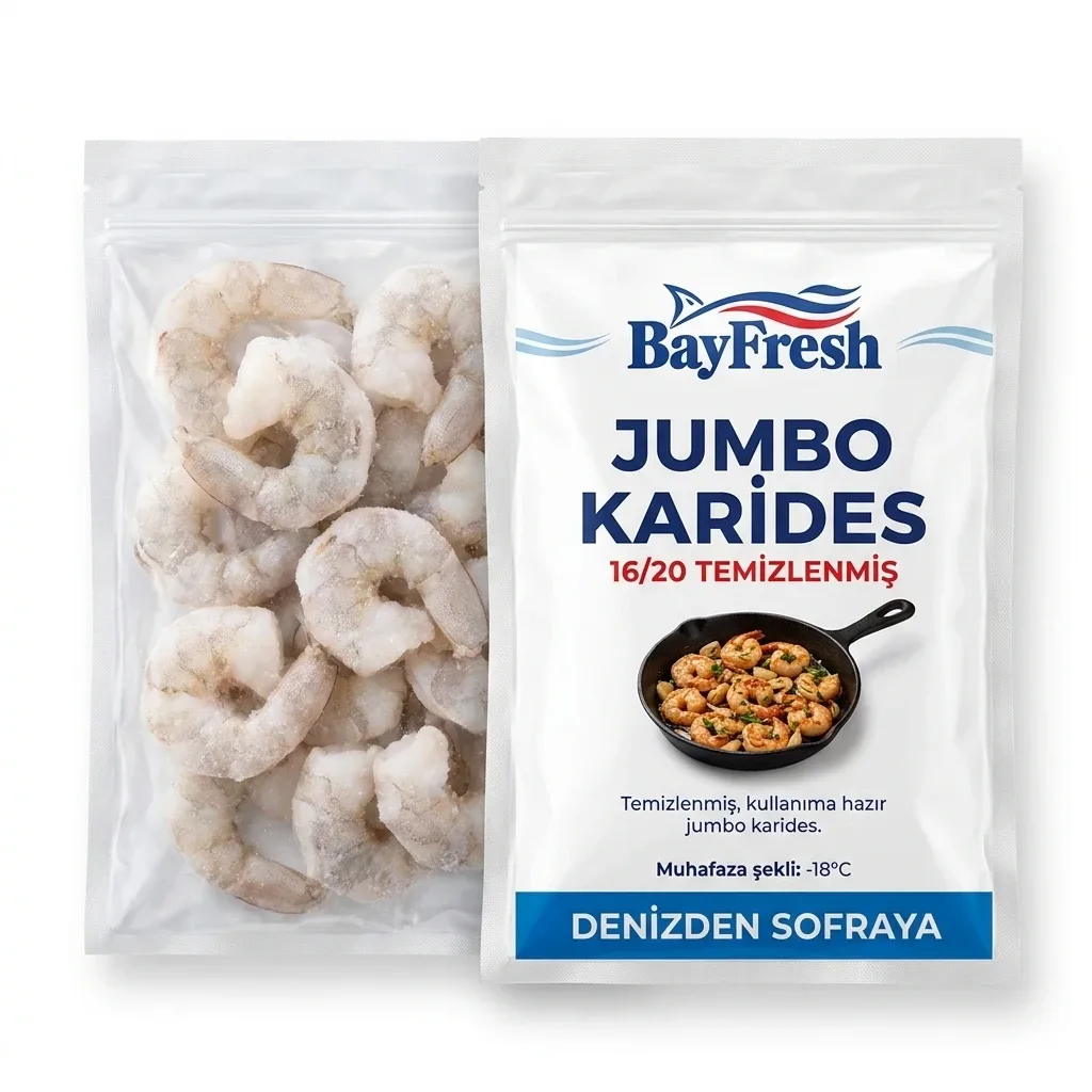 Jumbo Karides 16/20 Temizlenmiş
